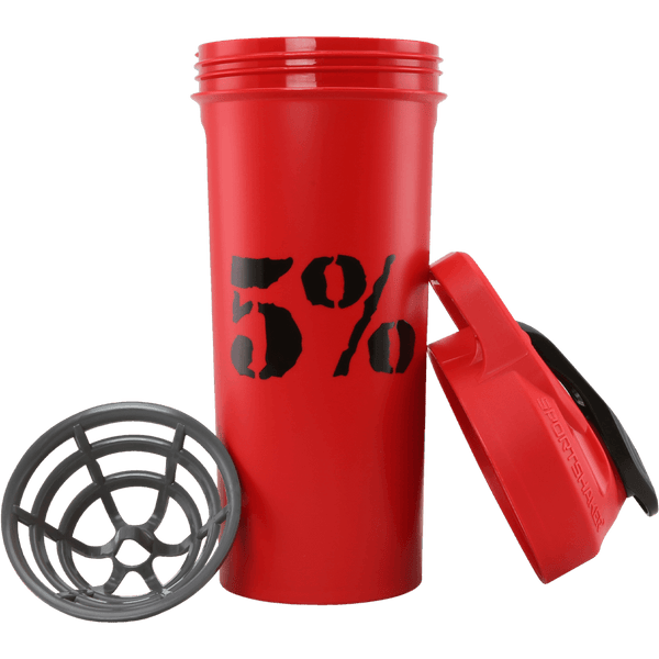 5% 20oz Shaker Cup (Red/Black) - 5% Nutrition