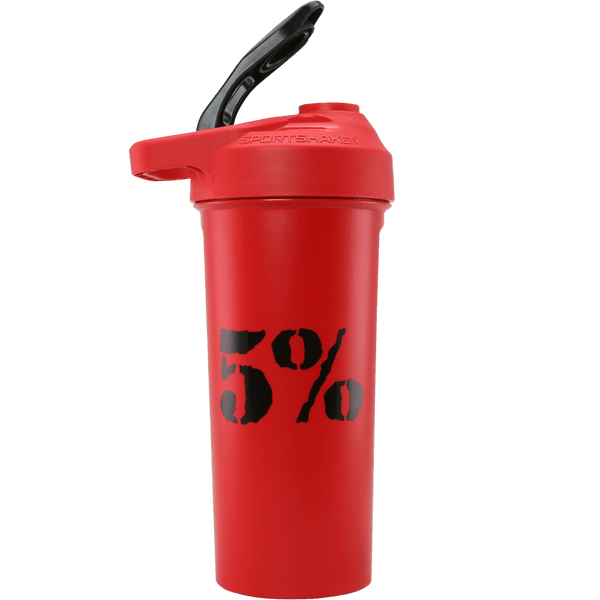 5% 20oz Shaker Cup (Red/Black) - 5% Nutrition