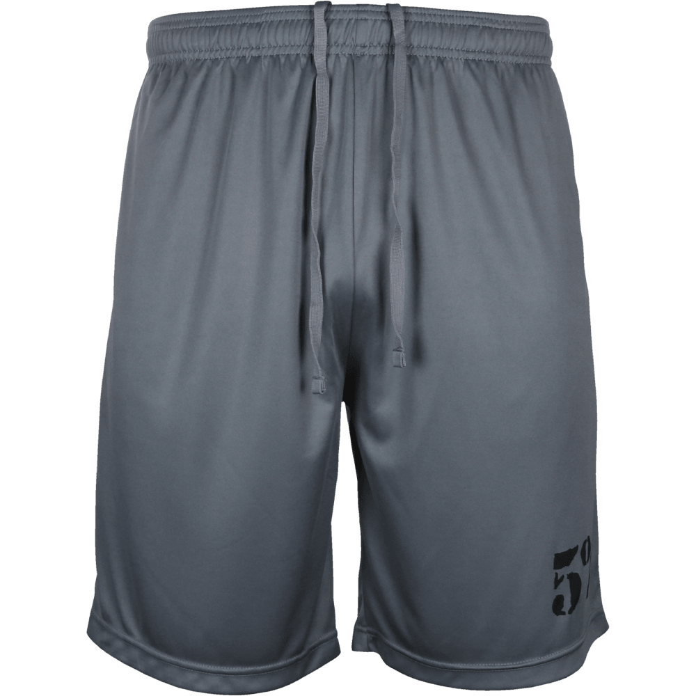 5% Grey Shorts with White Lettering - 5% Nutrition