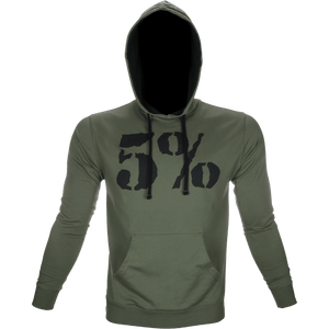 5% Military Green Pullover Hoodie - 5% Nutrition