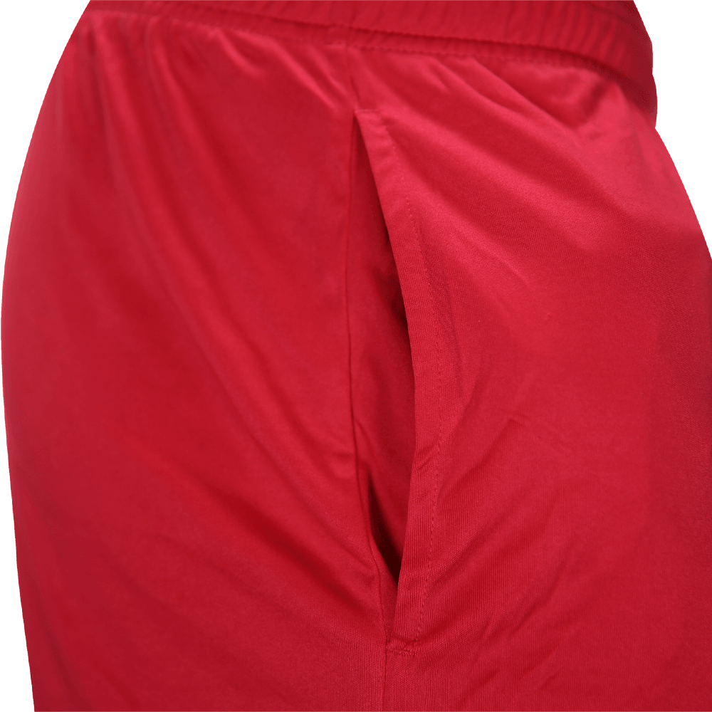 5% Red Shorts with Black Lettering - 5% Nutrition