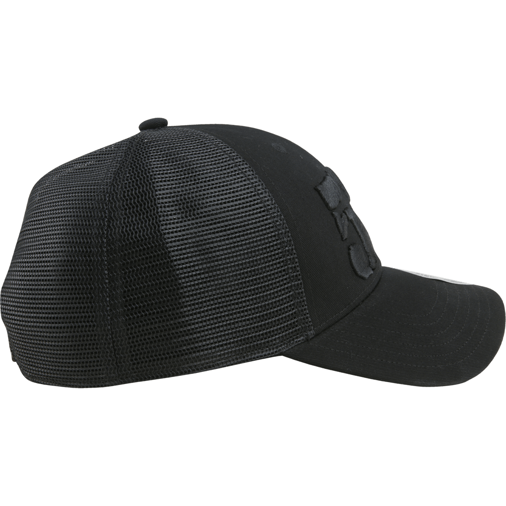5% Trucker Hat, Black Hat with Black Lettering - 5% Nutrition