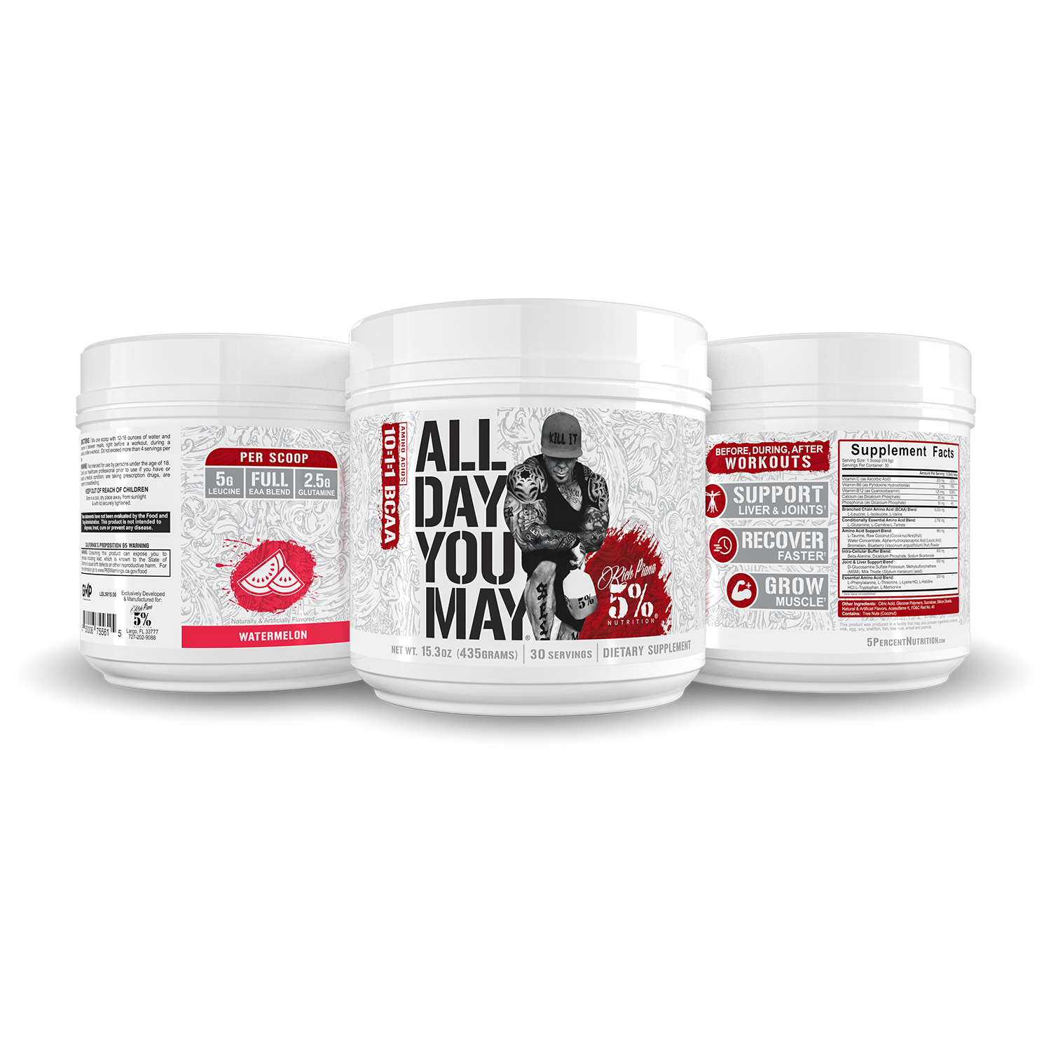 All Day You May BCAA Recovery Drink: Legendary Series - 5% Nutrition