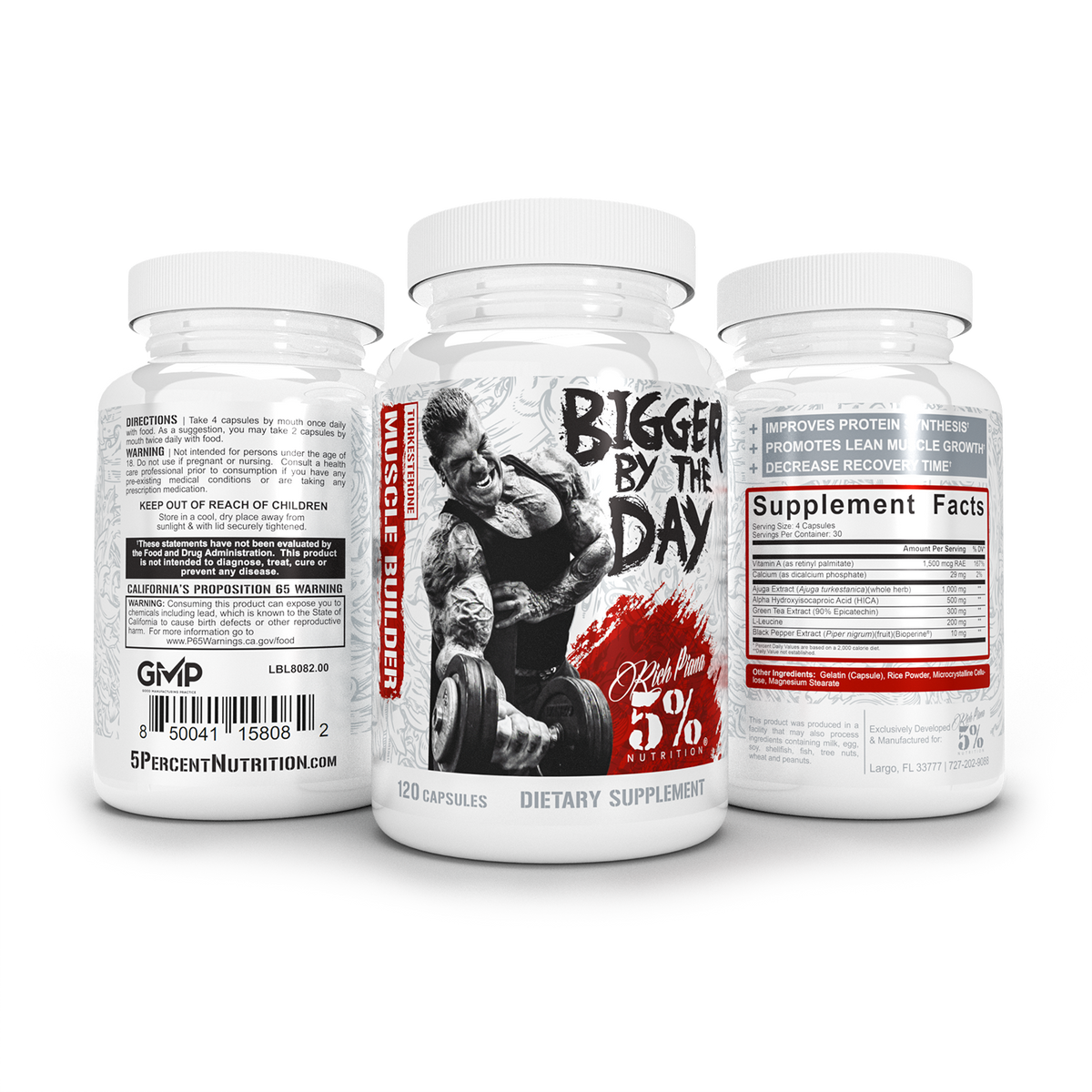 Bigger By The Day Muscle Builder with Turkesterone – 5% Nutrition