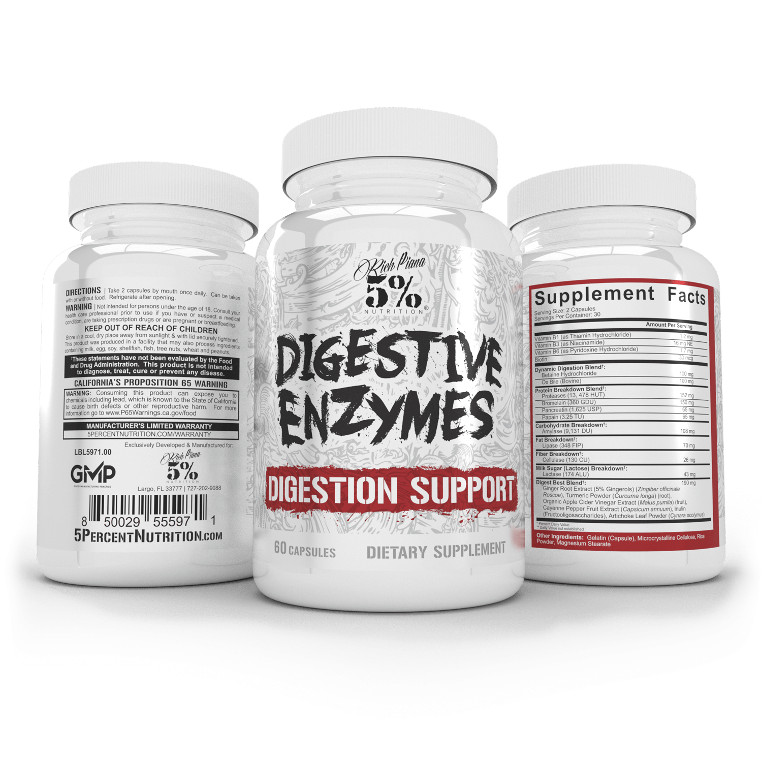 Digestive Enzymes - 5% Nutrition