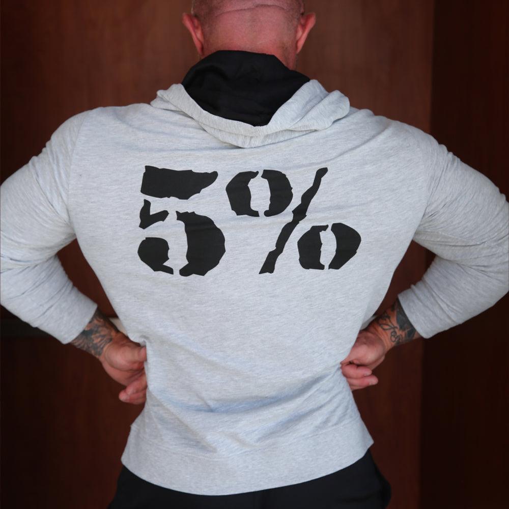 Good F*cking Morning, Gray Hoodie with Black Lettering - 5% Nutrition