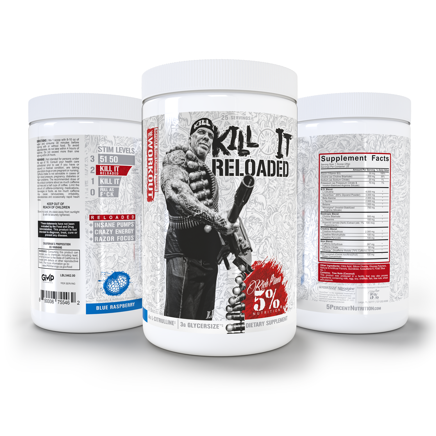 Kill It Reloaded Pre-Workout: Legendary Series - 5% Nutrition