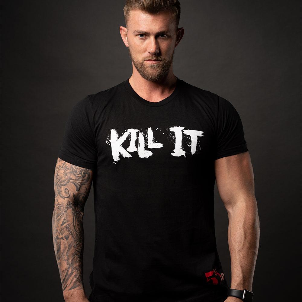 Kill It T-Shirt (Black with White & Red Graphic) - 5% Nutrition