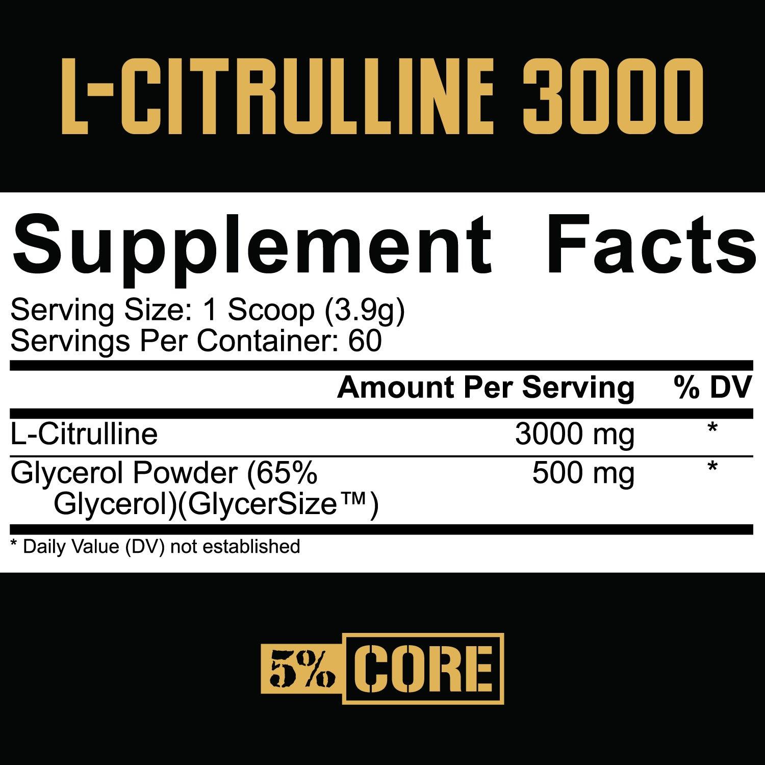 L-Citrulline 3000 - 5% Nutrition