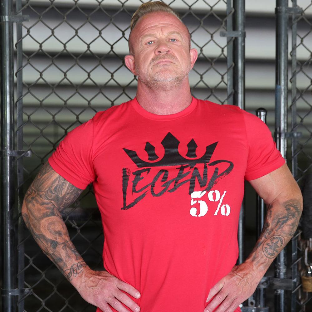 Legend Graphic Red T-Shirt - 5% Nutrition