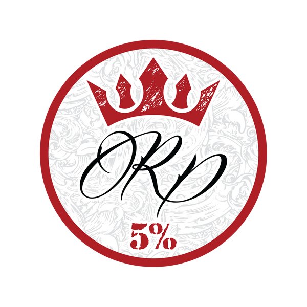 Legendary Series RP Crown Decal | 4-Inch Round (Red/White) - 5% Nutrition
