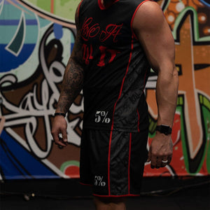 Love It Kill It, Black & Red Basketball Shorts - 5% Nutrition
