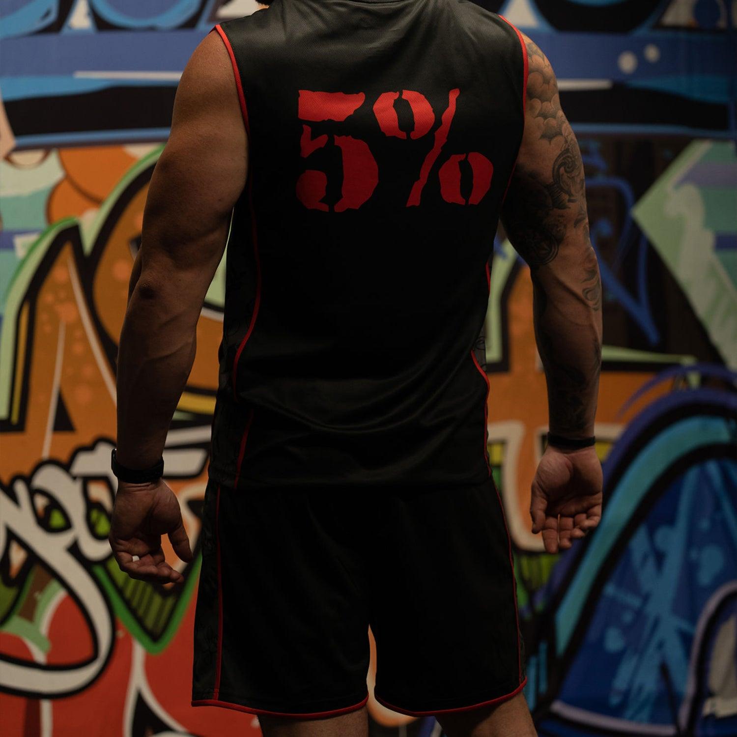 Love It Kill It, Black & Red Basketball Shorts - 5% Nutrition