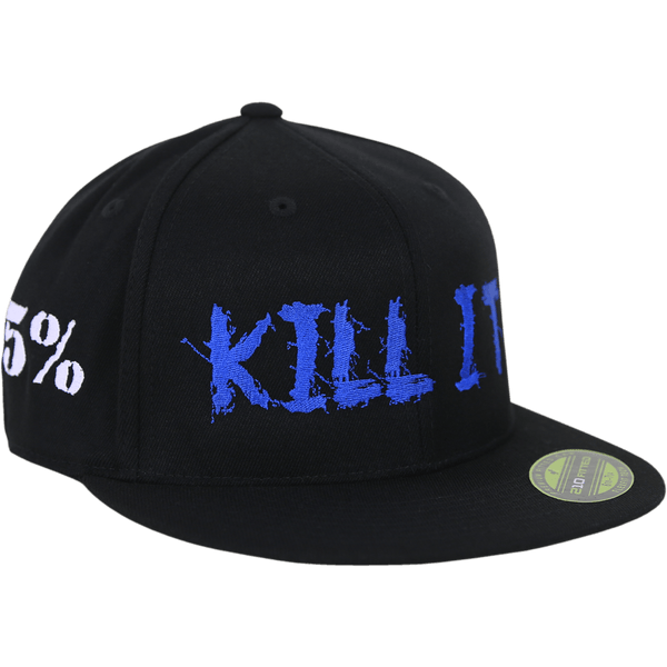 Love It Kill It, Black Hat with Blue Lettering - 5% Nutrition