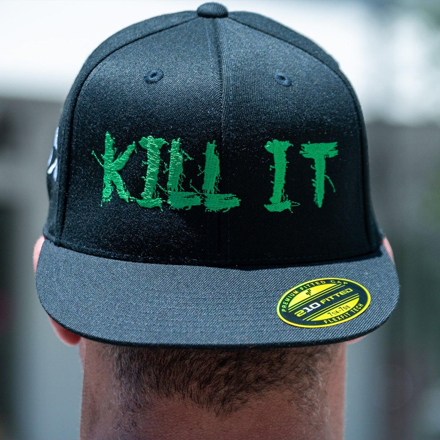 Love It Kill It, Black Hat with Green Lettering - 5% Nutrition