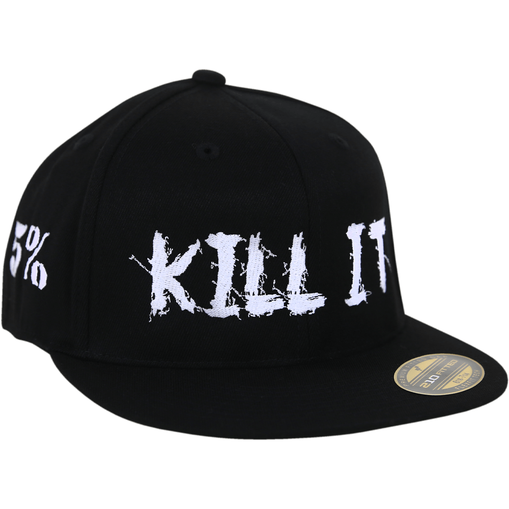 Love It Kill It, Black Hat with White Lettering - 5% Nutrition