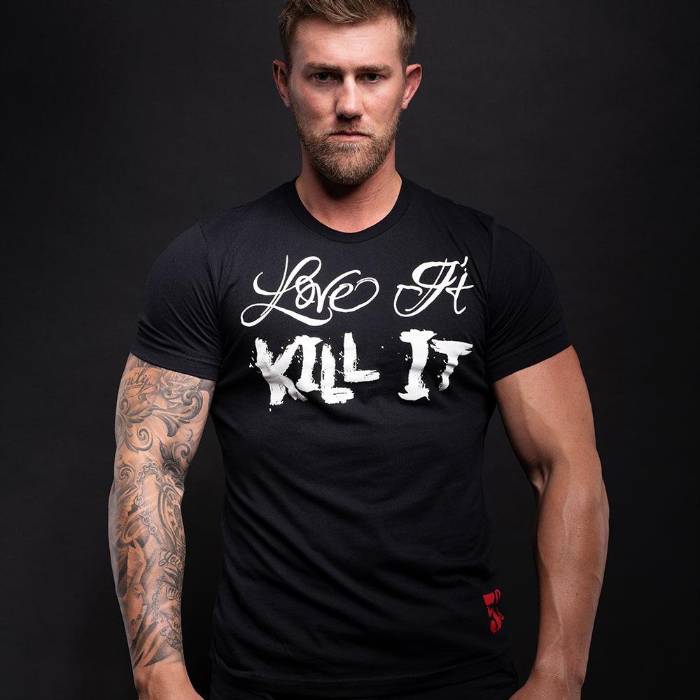 Love It Kill It, Black T-Shirt with White Lettering - 5% Nutrition