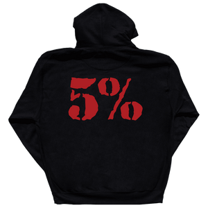 Love It Kill It, Men's Hoodie in Black with Red Graphics - 5% Nutrition