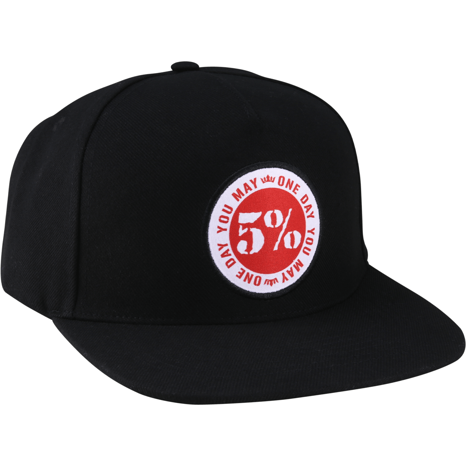 One Day You May, Black Hat with Patch - 5% Nutrition