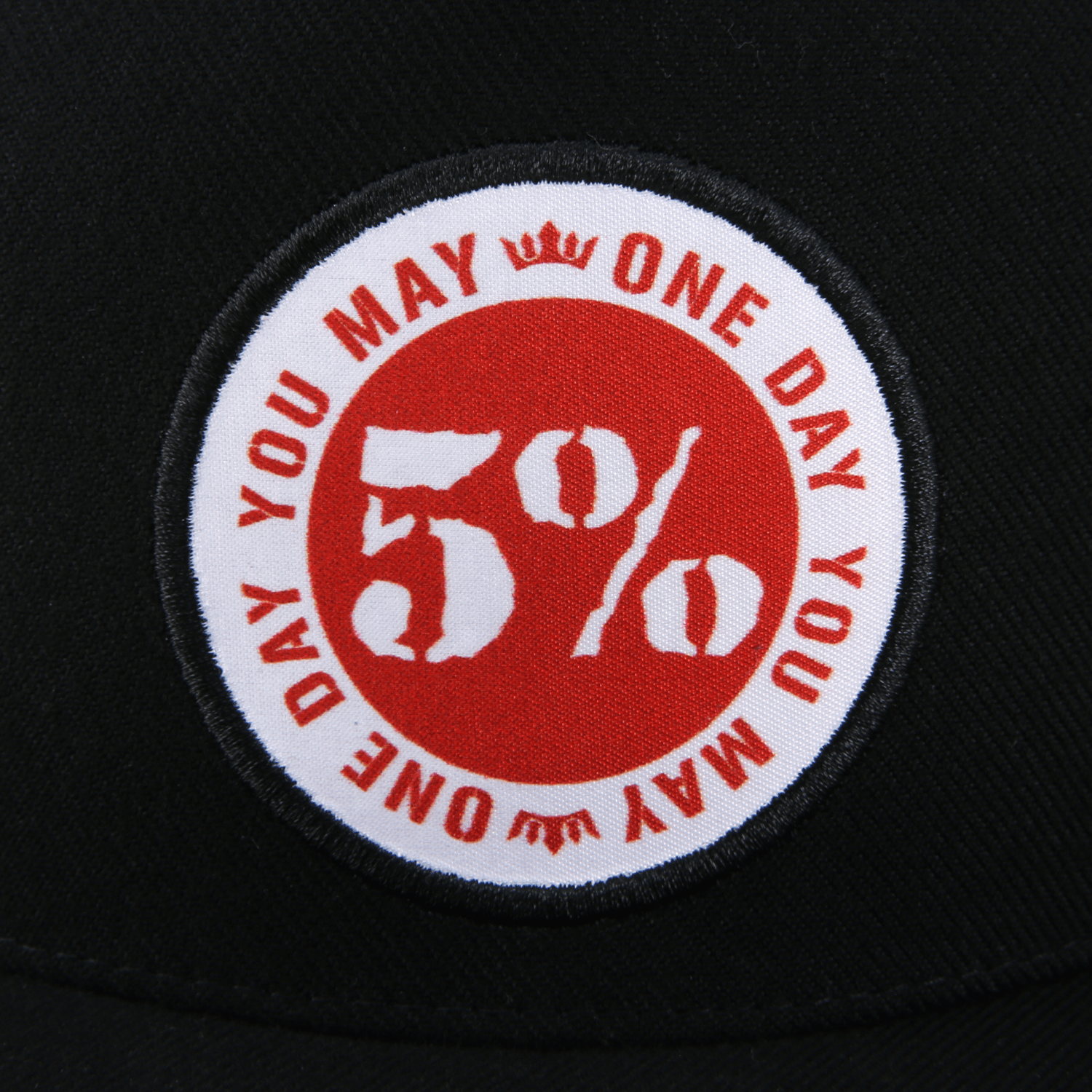 One Day You May, Black Hat with Patch - 5% Nutrition