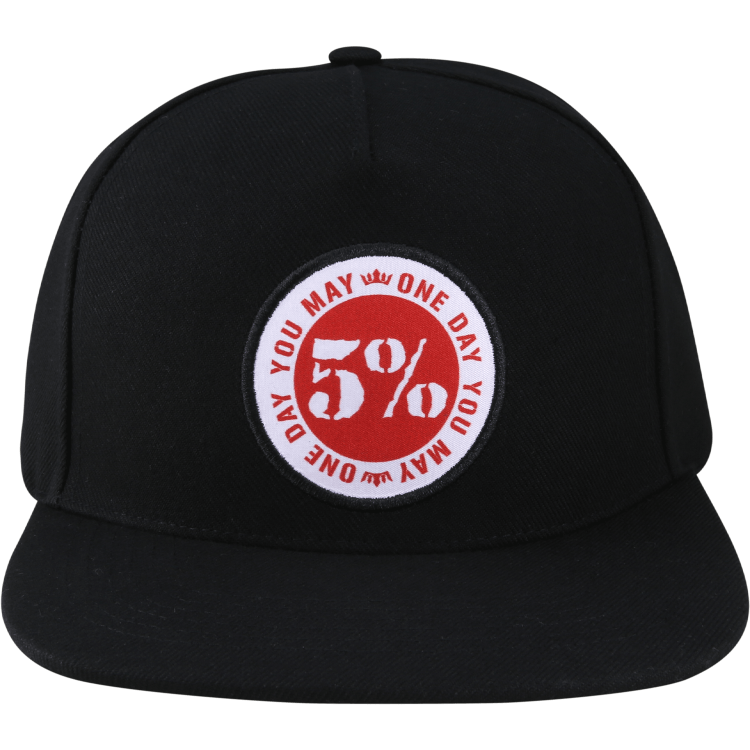 One Day You May, Black Hat with Patch - 5% Nutrition