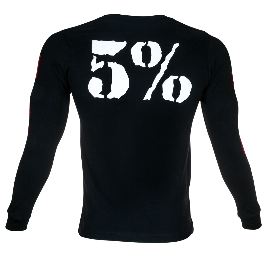Pitbull, Black Long Sleeved Shirt - 5% Nutrition