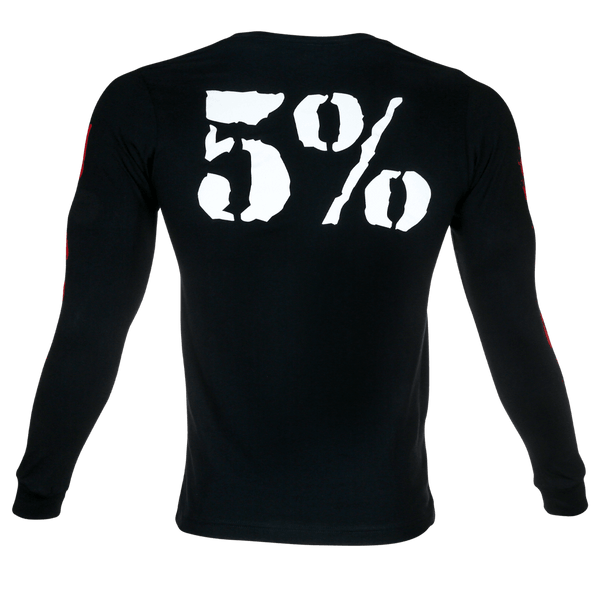 Pitbull, Black Long Sleeved Shirt - 5% Nutrition