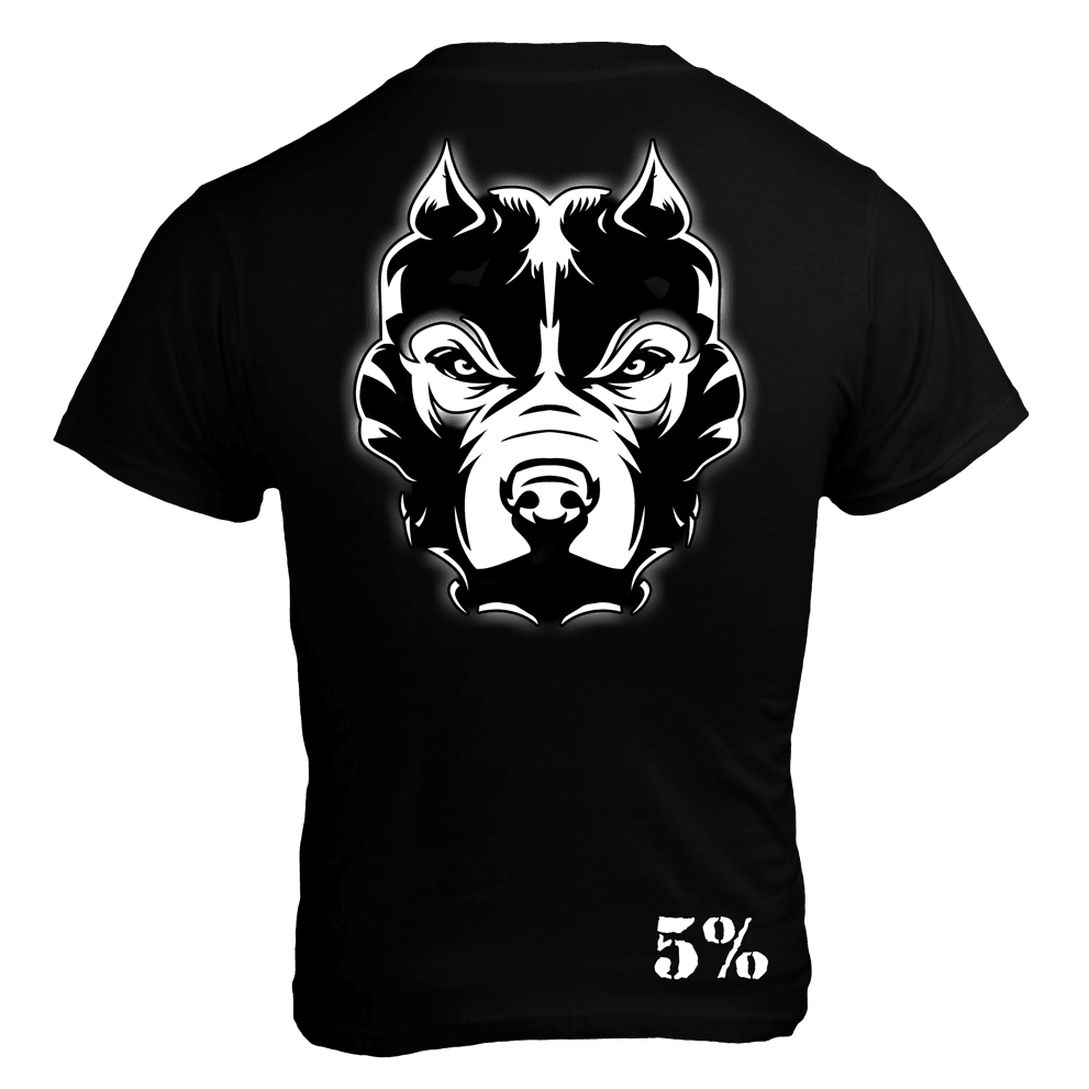 Pride, Black T-Shirt with White Lettering - 5% Nutrition