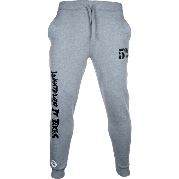 WHATEVER IT TAKES, Gray Joggers - 5% Nutrition