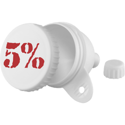 White Funnel with 100ml Storage - 5% Nutrition